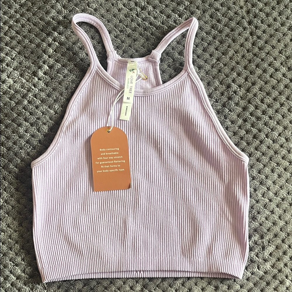Lavender Ribbed Tank Top